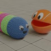 PacMan Eats Slither Io 3D Animation