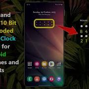 Unique And Beautiful 10 Bit Binary Coded Decimals Clock Widget For Android Smartphones And Tablets