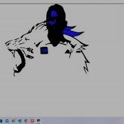 M S Dhoni Sketch In Python