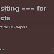 JavaScript For Developers 25 Revisiting For Objects