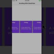 Horizontal Scrolling Stack View With Storyboard