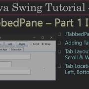 JTabbedPane And Its Settings Part 1 Intro Swing Tutorial 38