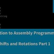 Introduction To Assembly Programming In ARM Logical Shifts And Rotations Part 1