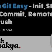 Learn Git Basics In 10 Minutes Init Add Commit Gitignore README And Push With Chanakya