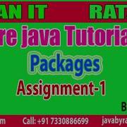 Core Java Tutorial Packages Assignment 1 By Ratan Sir