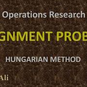 1of 2 Assignment Problem Hungarian Method
