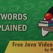 Java Tutorial For Beginners 1 Basic Keywords Explained