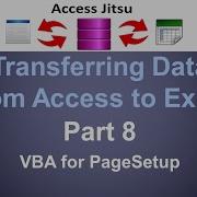 Exporting Data From Access To Excel Part 8 VBA For Page Setup