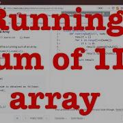 Leetcode 1480 Running Sum Of 1D Array