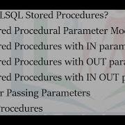 Tutorial 8 PLSQL Procedure