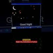 Night Sky Animation In Python Turtle Graphics
