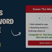 Build And Deploy A Word Guessing Game In HTML CSS And JavaScript