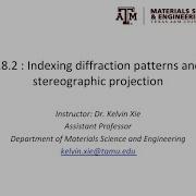 18 2 Diffraction Pattern Indexing And Stereographic Projection