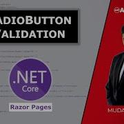Client Side RadioButton Validation In ASP Net Core Razor Pages