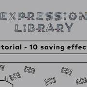 After Effects Script Expression Library Tutorial 10 Saving Effects