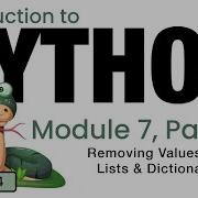 Python Fall 2024 Module 7 6 Removing Values From Lists Dictionaries