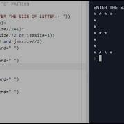 PYTHON PATTERN PROGRAM PRINT IN LETTER E SHAPE