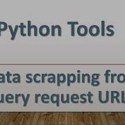Python Tools Data Scrapping From A Query Request URL