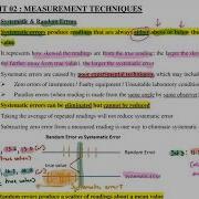 2 1 Systematic Random Errors