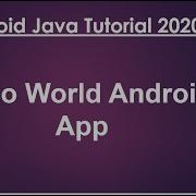 Android Java Tutorial 2020 02 Hello World Android App