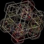 Wireframe Version Of Cuboctahedral Array Of 12 Archimedean Polyhedra Collapsing Into Centre