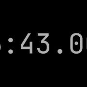 Countdown Timer 6 Minutes 43 Seconds 06 43 000 White On Black With Milliseconds