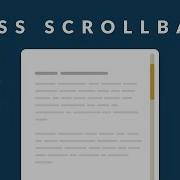 Create CUSTOM SCROLL BAR In CSS How To Customize Scrollbar