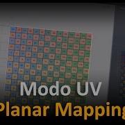 Modo UV Plane Mapping