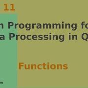 Python Programming For GIS Data Processing In QGIS Functions