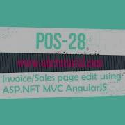 POS 28 Invoice Update Using Asp Net Mvc JQUERY AngularJS Invoice Crud Asp Net