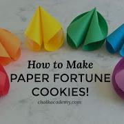 How To Make Paper Fortune Cookies With A Template