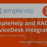 SimpleHelp And KACE S ServiceDesk Integration