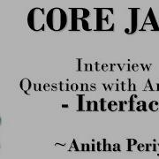 Java Interview Questions With Answers Interfaces