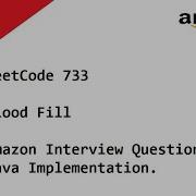 LeetCode 733 Flood Fill Amazon Interview Question DFS Java Implementation