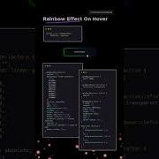 Rainbow Hover Effect Shorts Webdevelopment Css Html Javascript Cssdesign