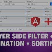 Angular Server Side Filter Sorting Pagination Angular Tutorial