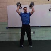 DB Hammer Curl To Front Squat Thruster