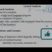 Lexical Analysis Compiler Design Chapter 2