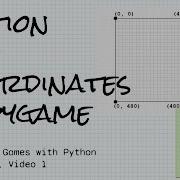 Motion And Coordinates With Python And Pygame Objects Games W Python Chapter 9 Video 1