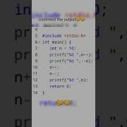 Comment The Output 100daysofcode Coding Viralshorts Codingexercises Codeeveryday Cprogramming