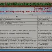 Lesson 64 Python Advanced Python CGI Programming GET And POST Methods