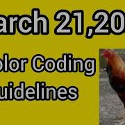 March 21 2026 Color Coding Guidelines