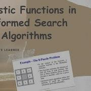 Heuristic Functions In Informed Search Algorithms Artificial Intelligence