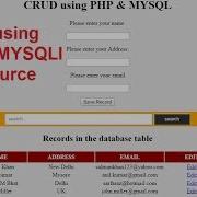 PHP Mysqli Procedural CRUD Select Insert Update Delete