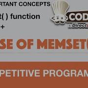 Memset Function In C C And Its Syntax Competitive Coding
