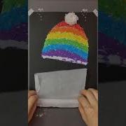 Rainbow Winter Hat Craft DIY Handicraft Tutorial