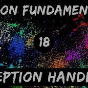 Python Fundamentals 18 Exception Handling