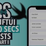 SwiftUI Basics List Basics In 100 Seconds Part 1