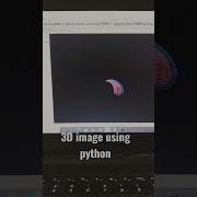 3D Image Using Python Python Programming Languageprogramme