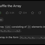 1470 Shuffle The Array LeetCode Daily Question 6th February 2023 4K